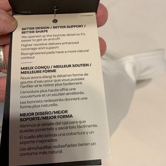 Under Armour Size Large cross back white bra/medium support - Picture 11 of 12